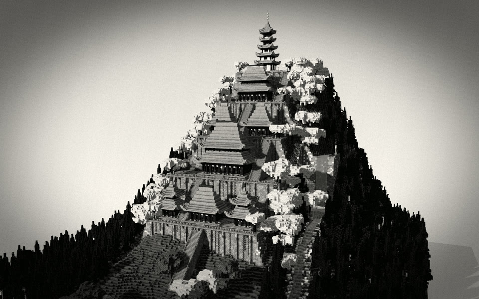 The same build rendered in the noir style